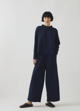 Pantalon long en jersey bouclé