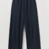 Pantalon long en jersey bouclé
