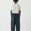 Pantalon à plis rayé Caspar
