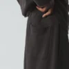 Pantalon plissé en jersey bouclé