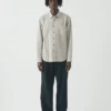 Chemise en coton à carreaux inversés