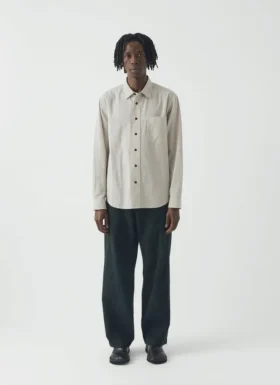 Pantalon Rory en coton micro-pied-de-poule surteint