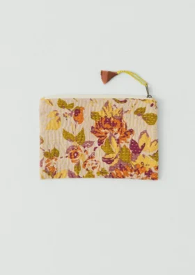 Pochette Kantha en chutes de tissu