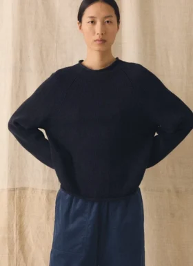 Pull ample en coton et lin bio