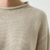 Pull à col montant en coton