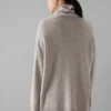 Pull à col roulé en laine et cachemire