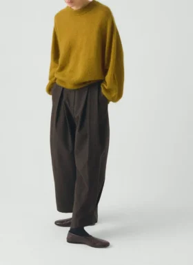 Pull en coton et mohair fin