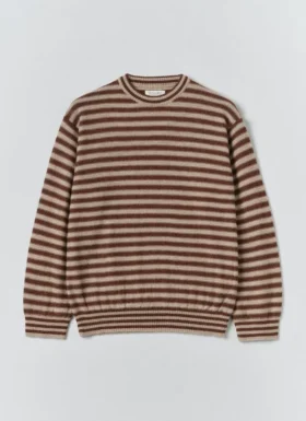 Pull en laine d&rsquo;alpaga rayé