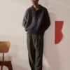Pull en laine à demi-patte