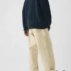 Pull en laine et coton à côtes