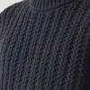 Pull en laine et coton à côtes
