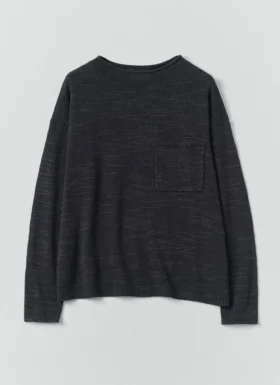 Pull en maille fine de lin et coton