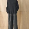 Pull en maille fine de lin et coton