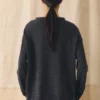 Pull en maille fine de lin et coton