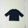 Pull à manches courtes en laine fine et cachemire