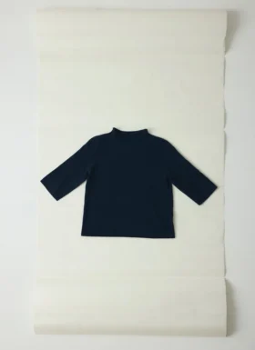 Pull à manches courtes en laine fine et cachemire