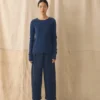 Pull soigné en laine et cachemire