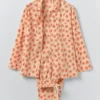 Pyjamas en coton imprimé Bloom