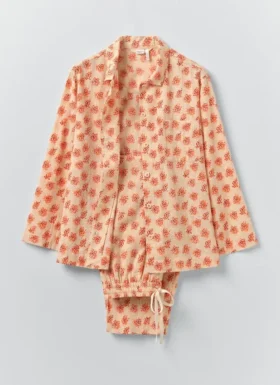 Pyjamas en coton imprimé Bloom