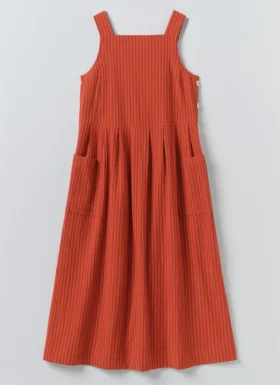 Robe-carré en coton à rayures