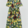 Robe chemise Selma à imprimé fruits esquissés