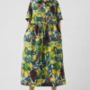 Robe chemise Selma à imprimé fruits esquissés