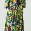 Robe chemise Selma à imprimé fruits esquissés