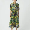 Robe chemise Selma à imprimé fruits esquissés