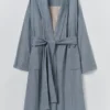 Robe de soirée en coton double face doux