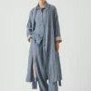 Robe de soirée en coton double face doux