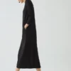 Robe droite en jersey de coton
