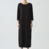 Robe droite en jersey de coton