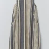 Robe droite en lin à rayures larges