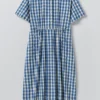 Robe en coton à carreaux vichy