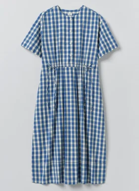 Robe en coton à carreaux vichy