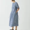 Robe en coton à carreaux vichy