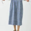 Robe en coton à carreaux vichy