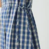 Robe en coton à carreaux vichy