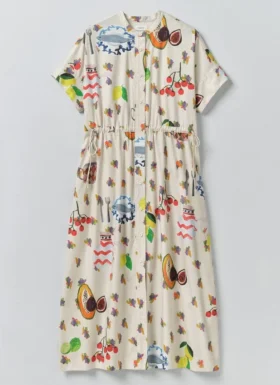 Robe en coton imprimé « Table Setting »