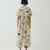 Robe en coton imprimé « Table Setting »