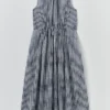 Robe en coton à rayures teintées naturellement Martha