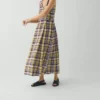 Robe en lin à carreaux Gelato