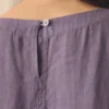 Robe en lin léger à taille froncée