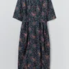 Robe en popeline de coton à imprimé cachemire provençal
