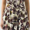 Robe en popeline de coton à imprimé figues