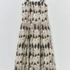 Robe en popeline de coton imprimé « Market Fish »