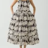 Robe en popeline de coton imprimé « Market Fish »