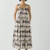 Robe en popeline de coton imprimé « Market Fish »