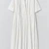 Robe en voile de coton brodé