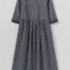 Robe Freya en coton froissé